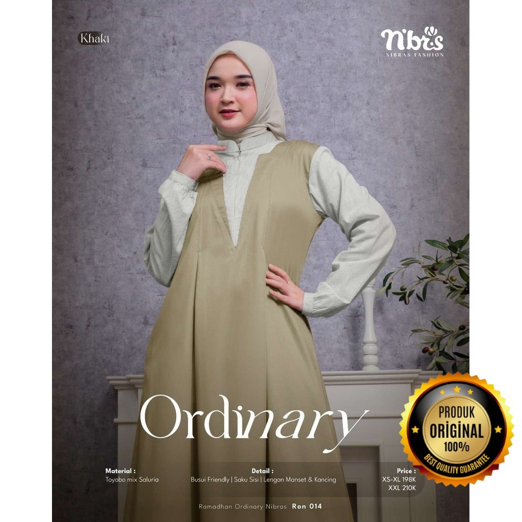Nibras Collection - Pakaian Muslimah Gamis Wanita Series Ron 014 by Nibras