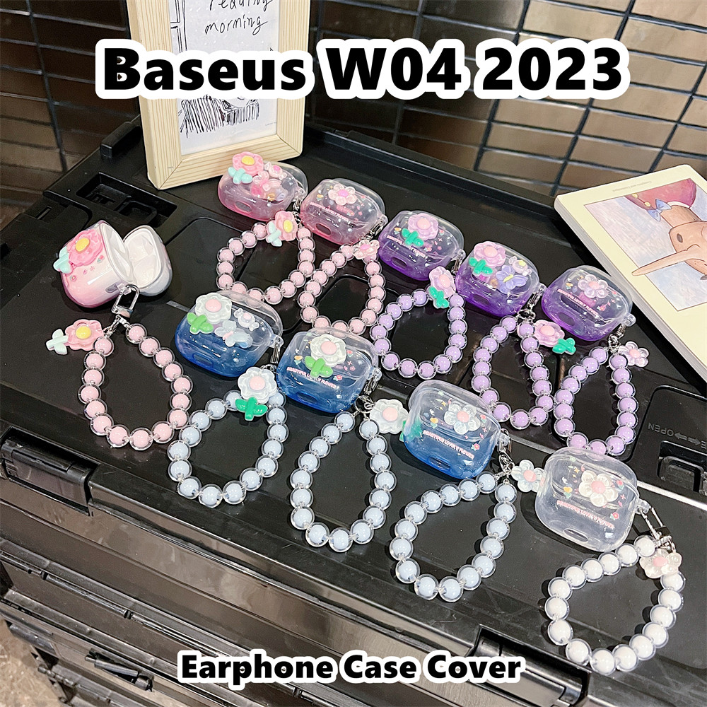 【variety】Baseus W04 2023 Case DIY Trendi Kartun Soft Silikon Earphone Case