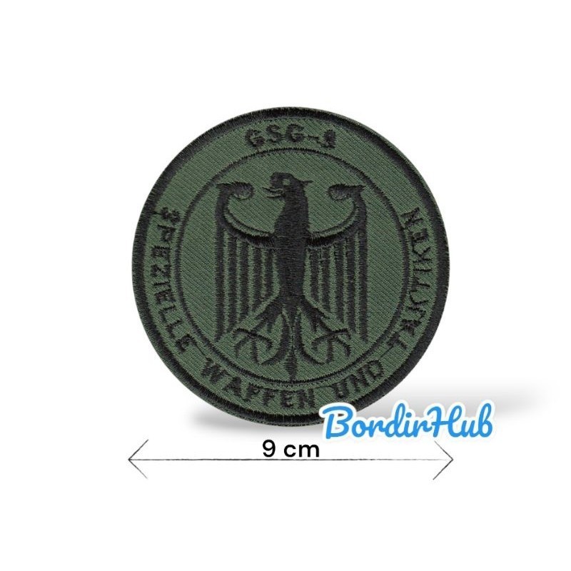 patch bordir waffen arrmy german vintage aksesoris