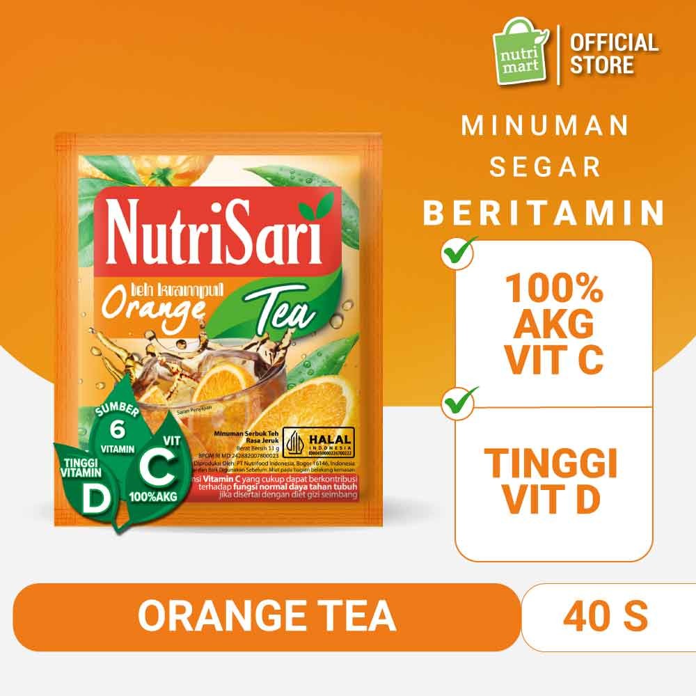 

NutriSari Orange Tea 40 Sachet – Teh Krampul Alami Tinggi Vitamin C Vitamin D