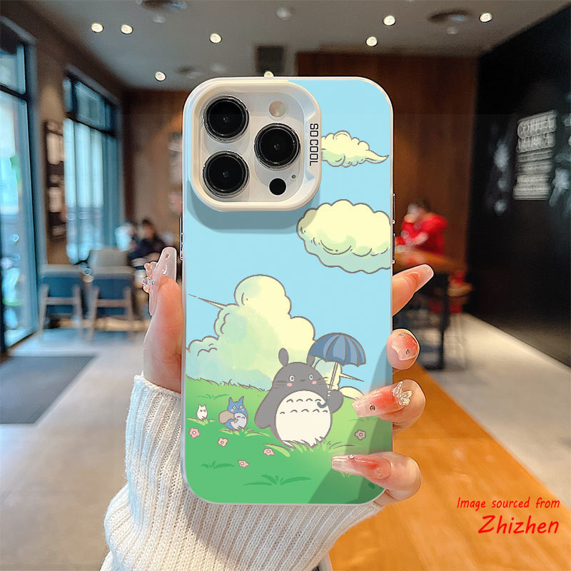 Casing indah Totoro Material TPU kotak telepon IMD yang cocok untuk case hp Redmi A1 9 9A 9C 10 10C 
