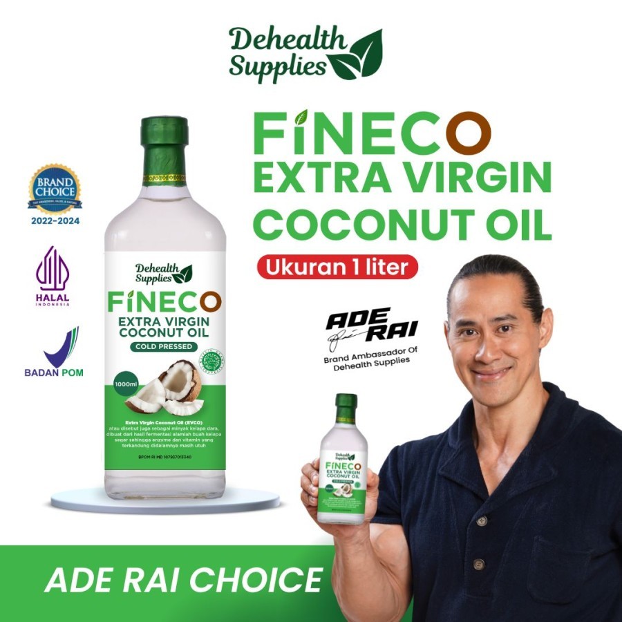 

Fineco Extra Virgin Coconut Oil 1 Liter - EVCO by De Health Supplies
