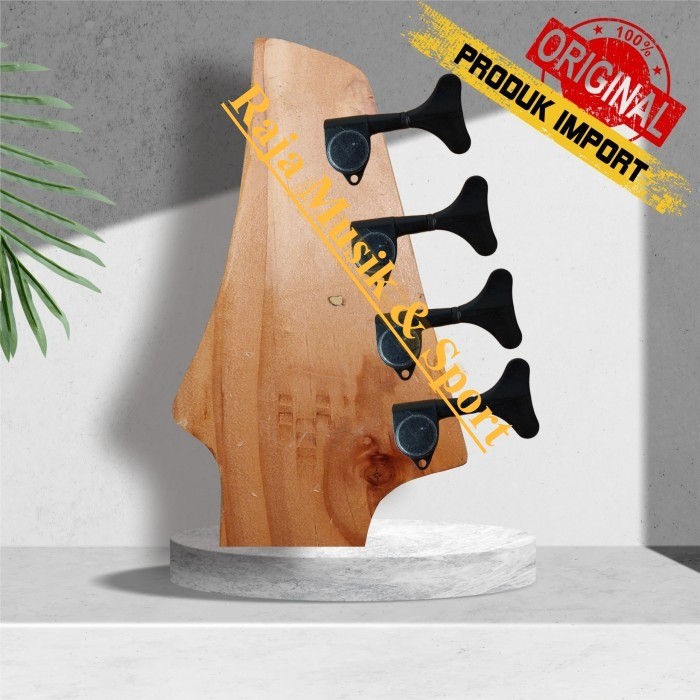 Dryer gitar Bass 4 string R4 Hitam Crhome
