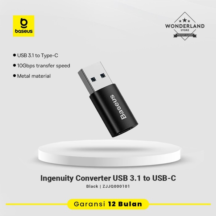 BASEUS INGENUITY MINI OTG ADAPTOR  TYPE-C TO USB 3.0 or USB 3.0 TO TYPE-C ORIGINAL