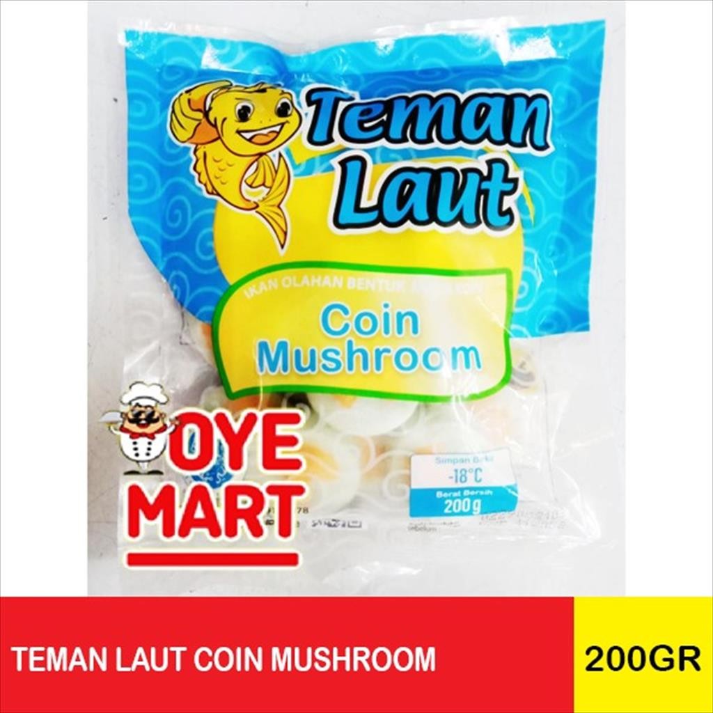 TEMAN LAUT COIN MUSHROOM 200GR / IKAN OLAHAN BENTUK KOIN