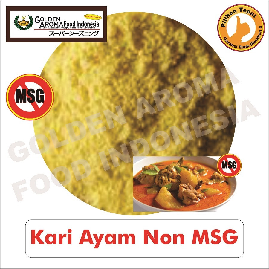 

Bubuk Tabur Kari Ayam Non MSG 500Gr Bumbu Masak 1/2Kg Chicken Curry Seasoning Powder halal enak