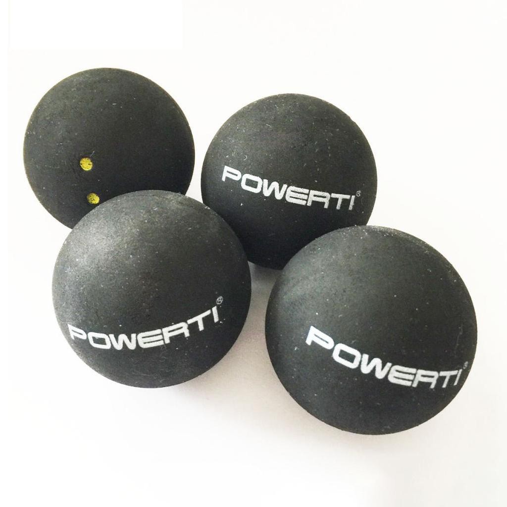 

3-part 37 Mm Squash Ball Professional Double Yellow Dots Replacement