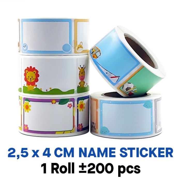 

Sticker Label Nama Buku Tag Toples 2,5 x 4cm (1 roll / 200 pcs)