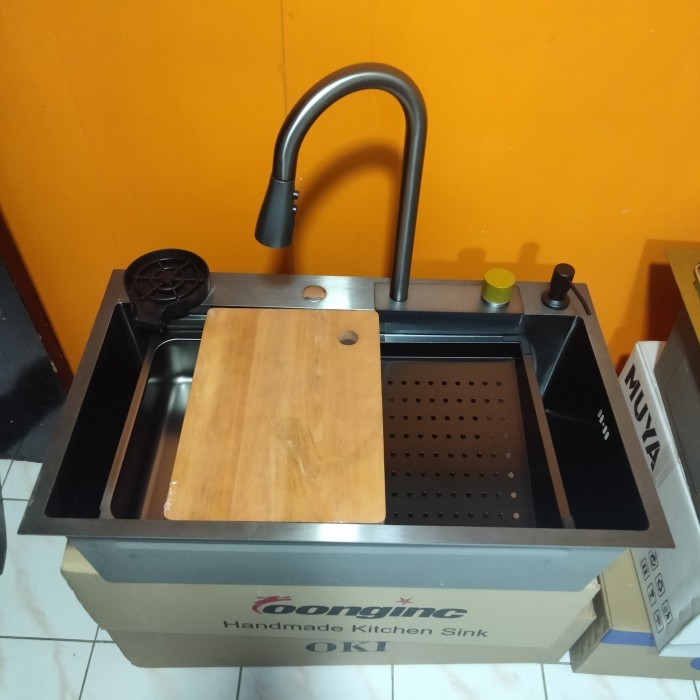 Anand KITCHEN SINK JOSIDA 8048 BLACK PIANO DIGITAL DISPLAY-LUXURY SINK - luxury 7545