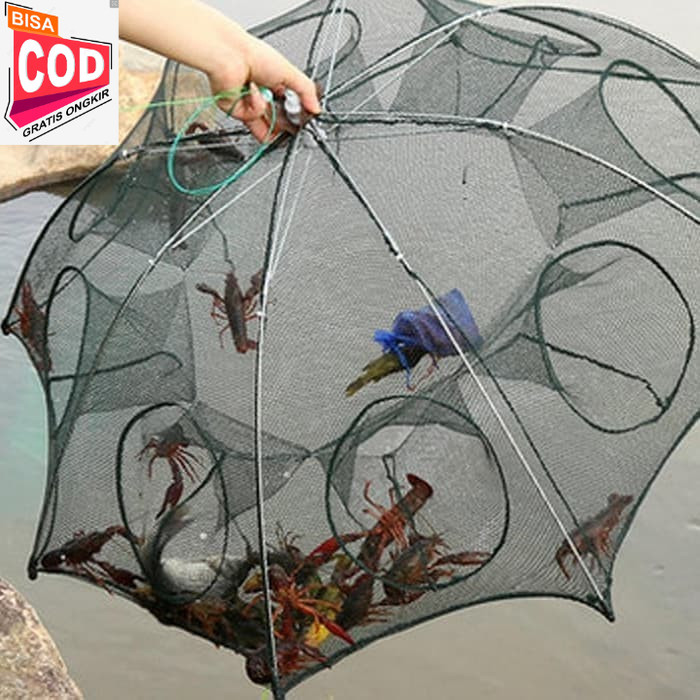 COD - Bubu Payung Jaring Pancing Ikan / Perangkap Ikan Bubu Jaring Pancing Ikan dan Udang Fishing Ne