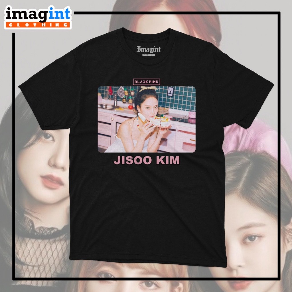 T-SHIRT BLACKPINK JISOO KIM KAOS DISTRO BLACKPINK PRIA WANITA
