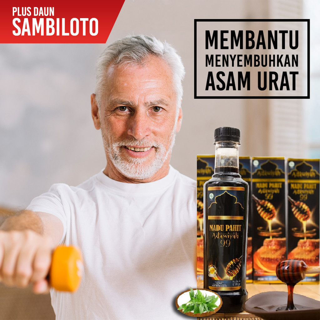 

Madu Herbal ASAM URAT | Madu Hitam Pahit Adawiyah 99 Original Diabetes Kolestrol Rematik Original