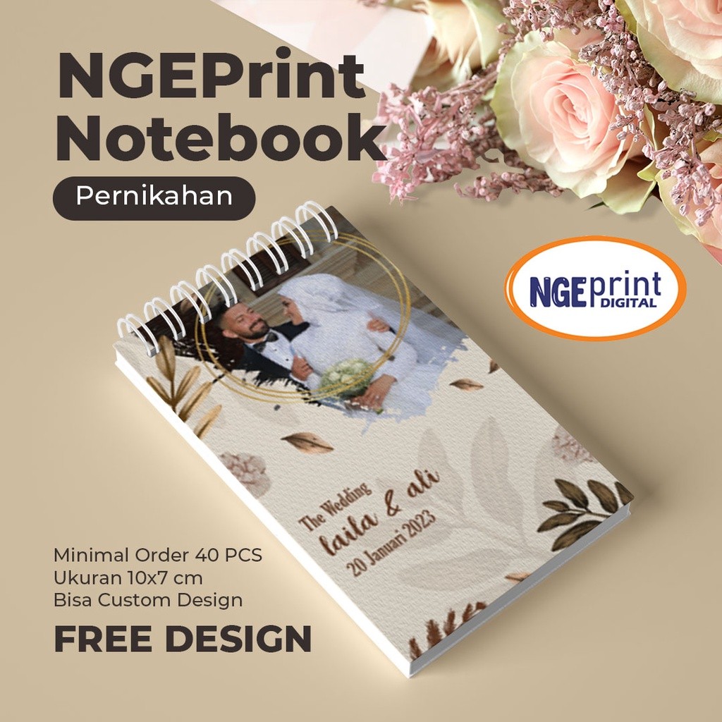 

Notebook Souvenir Pernikahan A7 / Souvenir Notebook Ulang Tahun / Notebook Custom Suka Suka