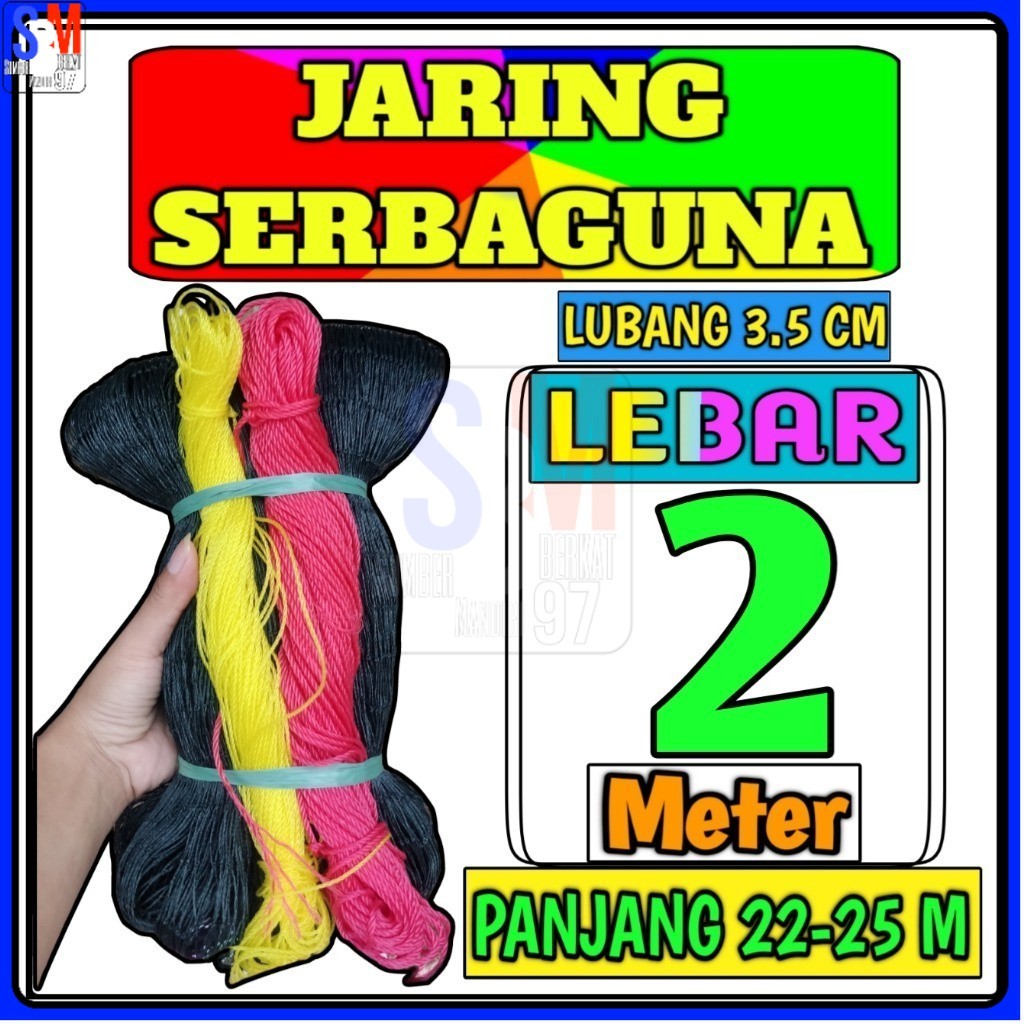 Jaring Pagar Ayam 2 meter x panjang 25 meter jaring  sawah jaring burung