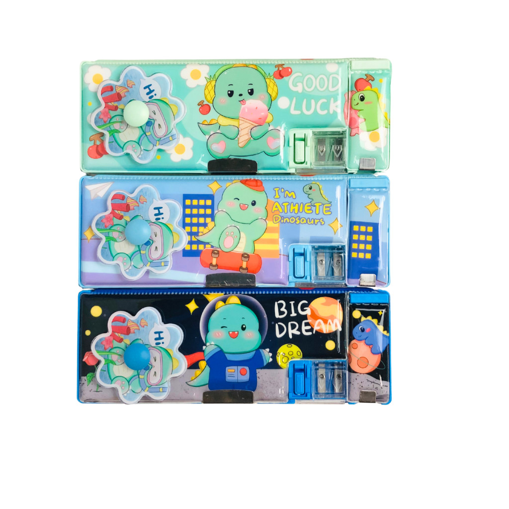 

Tempat Pensil Magnet Impor XPM-566-3 Good Luck Pencase 4D DINO Magnet Karakter Anak Lucu Motif Random – Satuan SHABQ