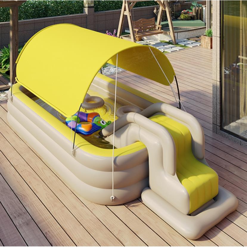 2.1/2.6/3 meter Inflatable Folding Swimming Pool Folding The Pool Sunshine Shed Inflatable Slide 3 L