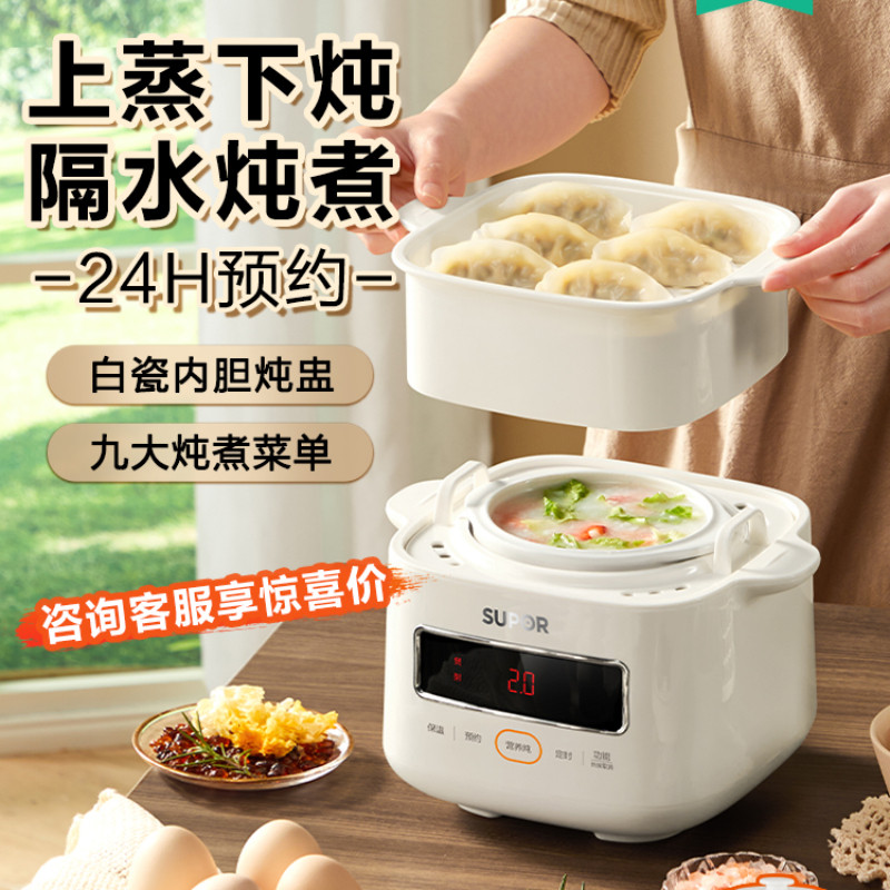 Baby food porridge pot electric stew pot water-proof household bird's nest baby bb soup electric ste