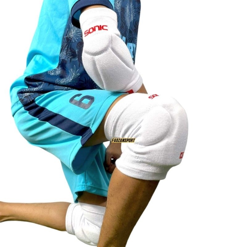 D55TU Kneepad dan elbow sonic knee pad elbow pad sonic Pelindung lutut dan siku kiper futsal
