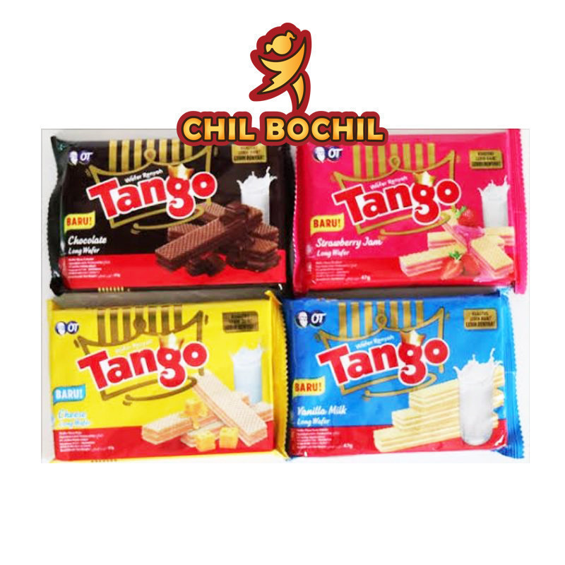 

[PER PAX] WAFER TANGO 39 GRAM X 10 PCS ECER RP 2000 GRATIS 4 PCS -COKELAT, STRAWBERRY, VANILA, MILKY HAZELNUT