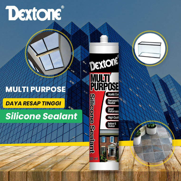 Lem Silicone Sealant Dextone Multi Purpose - CLEAR