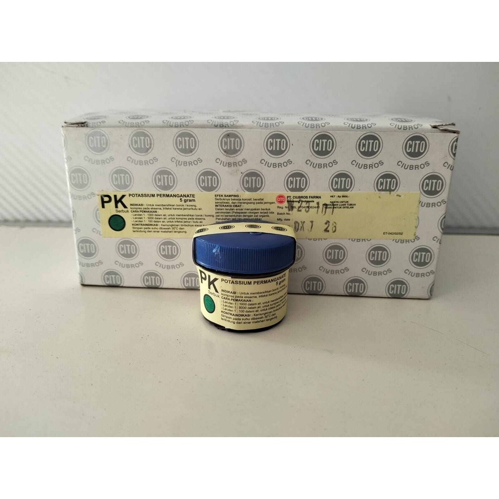 Serbuk PK Permanganas Kalikus (PK) Kristal 5 gram CITO per 1 Pcs