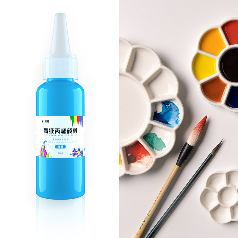 

ghg SET CAT AKRILIK MELUKIS MEWARNAI UKURAN 50ML ISI 6, 12 DAN 24 WARNA NON TOXIC FREE KUAS, PALET &