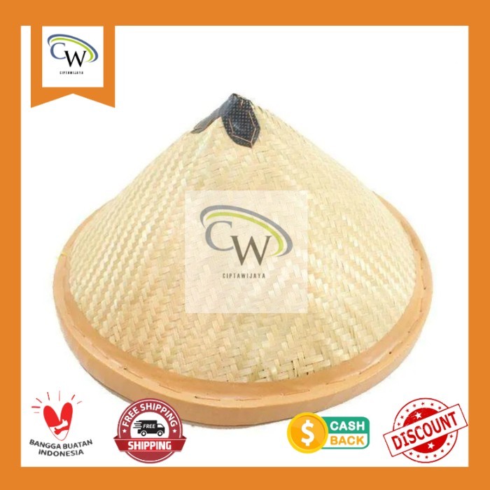 Caping Bambu Dewasa/ Topi petani bambu/ Dudukuy Bambu/Topi Bambu Dewasa