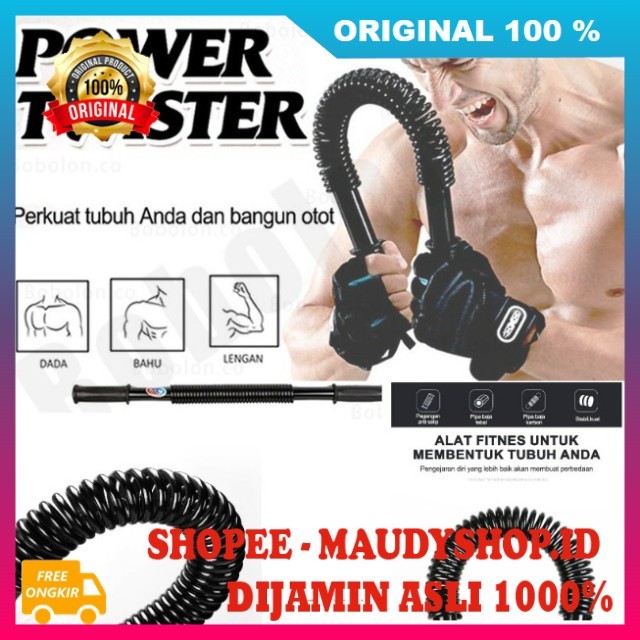 Power Twister 20kg Alat Olahraga Fitness Latihan Otot Alat Fitnes Rumahan Alat Pembentuk Otot Lengan