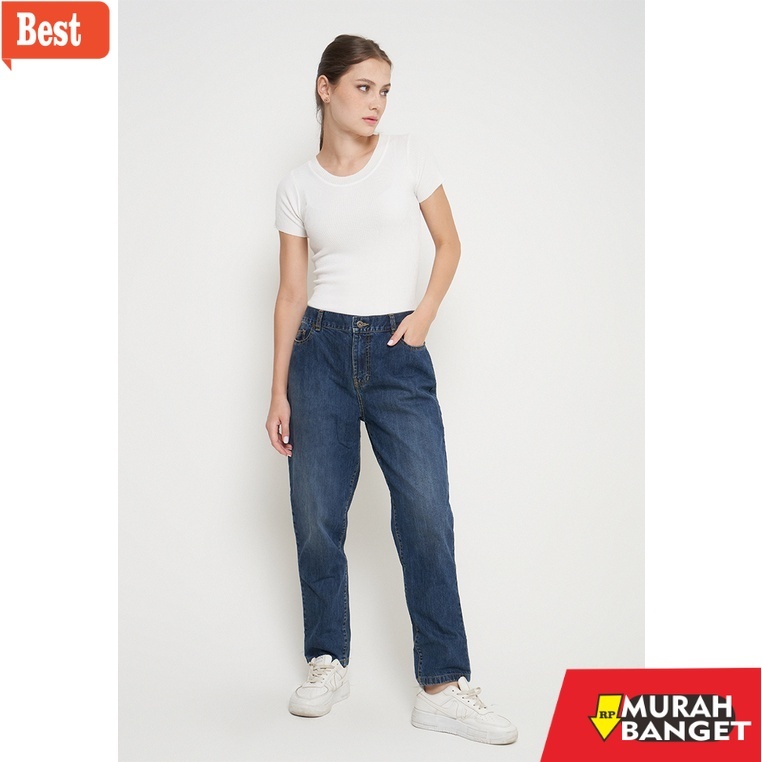celana jeans wanita terbaru Geela Official - Ice wash rigid boyfriend jeans 3608 (G.3608) - Jeans Wa