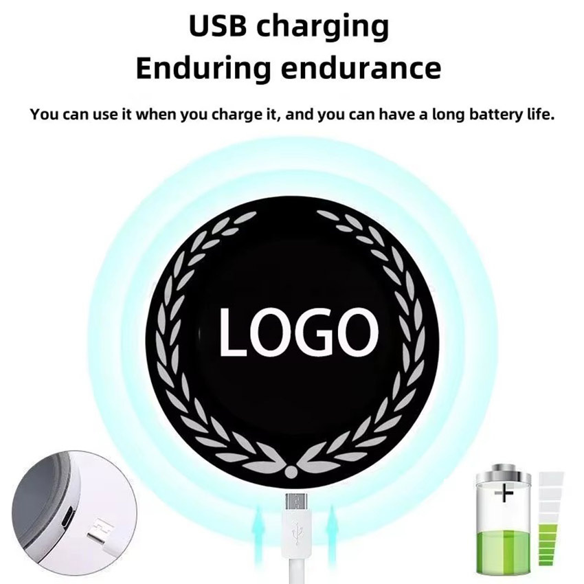 Car Light Logo Emblem Led Logo Mobil USB Charging Car Kontrol Cerdas Light Logo Honda Toyota Nissan