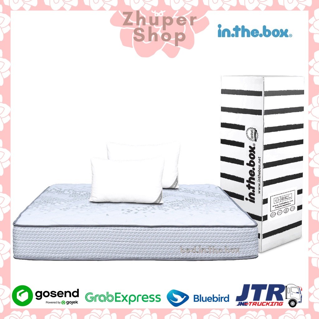 INTHEBOX Kasur Spring Bed INTHEBOX GRACE - FREE Bantal | Kasur Ukuran 90x200, 100x200, 120x200, 140x
