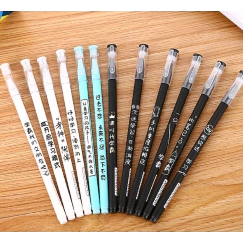 

Pulpen Gel Hitam Japanese Style
