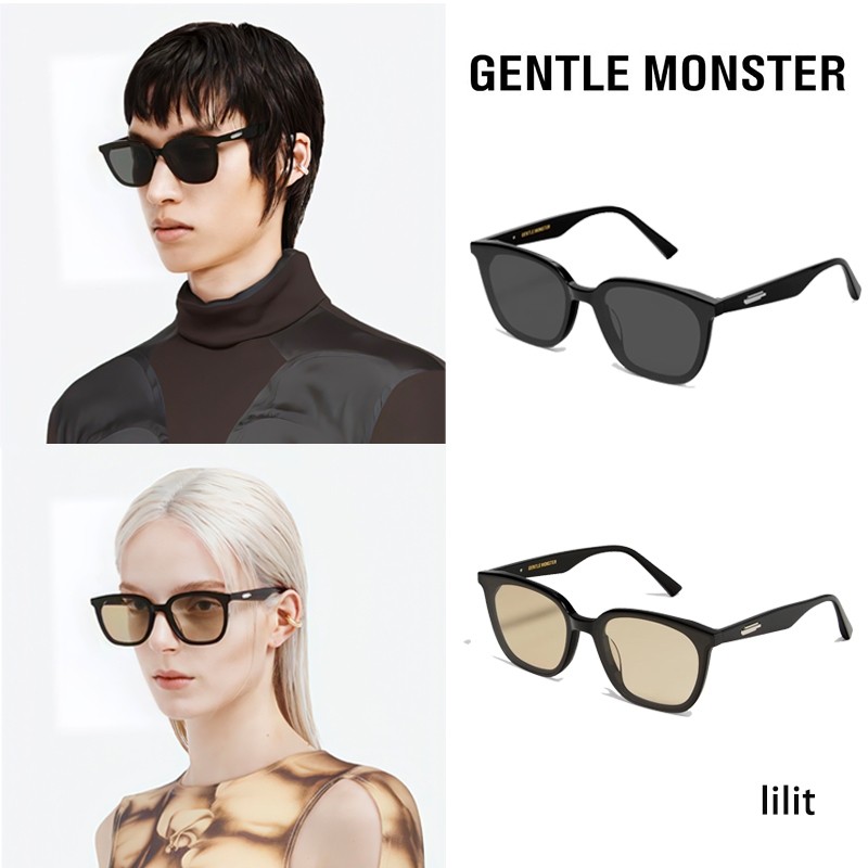 Lilit Gentle Monster lilit 01 (BR) Kính râm vuông chống nắng flatba UV