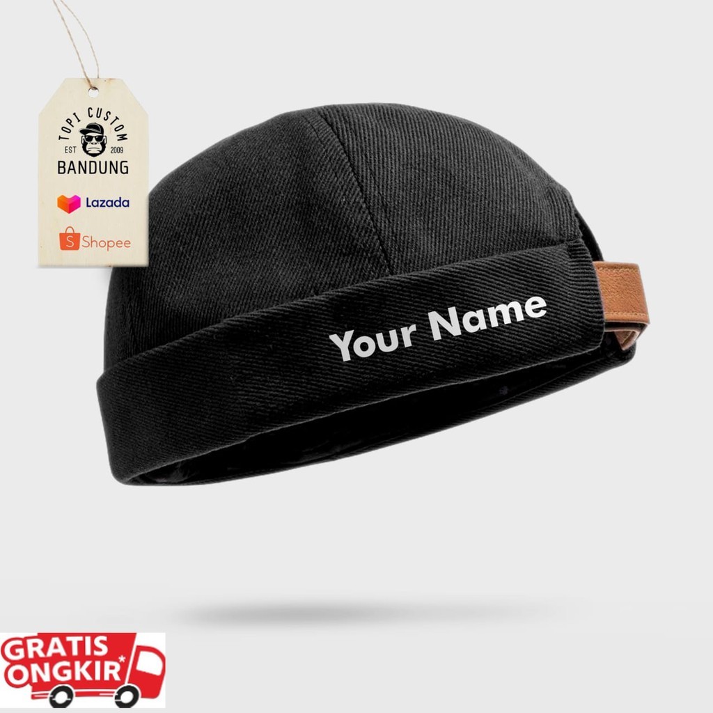 TOPI PECI MIKI HAT CUSTOM KATA BISA TULISAN SENDIRI TOPI PECI MIKI HAT TOPI GAUL TOPI CUSTOM BANDUNG