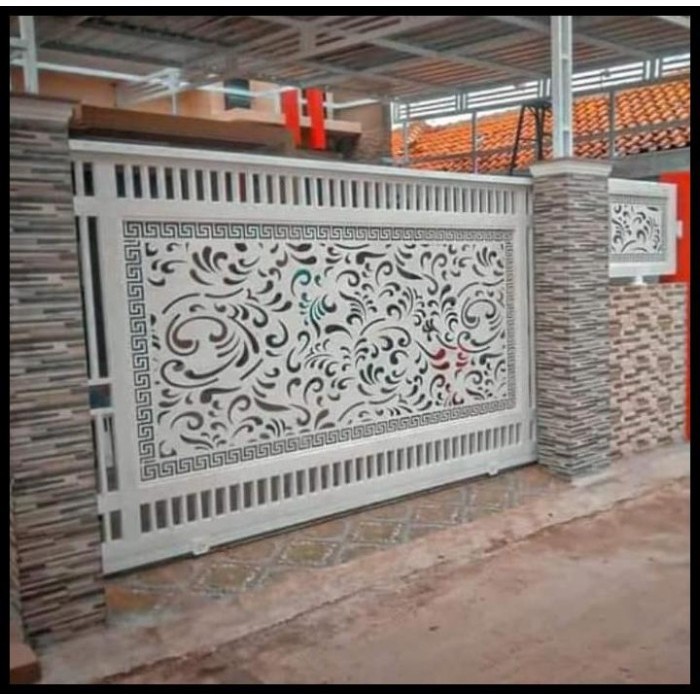 Pagar Rumah Laser Cuting Ornamen Minimalis Best Seller