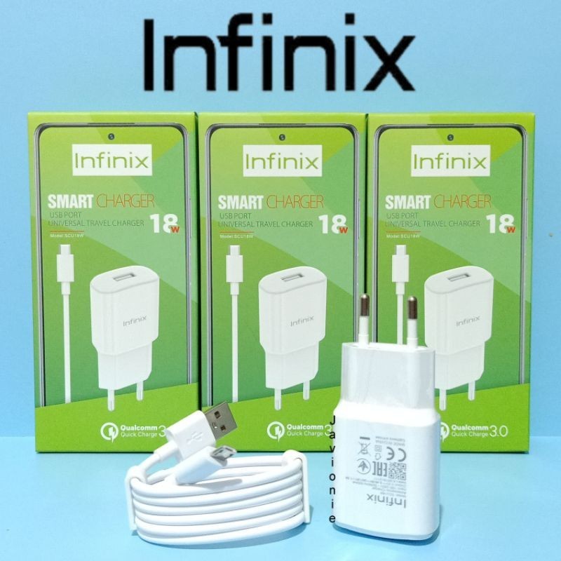 CHARGER CASAN CAS HP INFINIX HOT 10 PLAY GRADE ORIGINAL MICRO USB FAST CHARGING 10W 18W