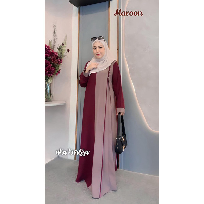 Aku karissa Zahira dress - Aku Karisa zahira - gamis aku karissa - Gamis terbaru aku karissa