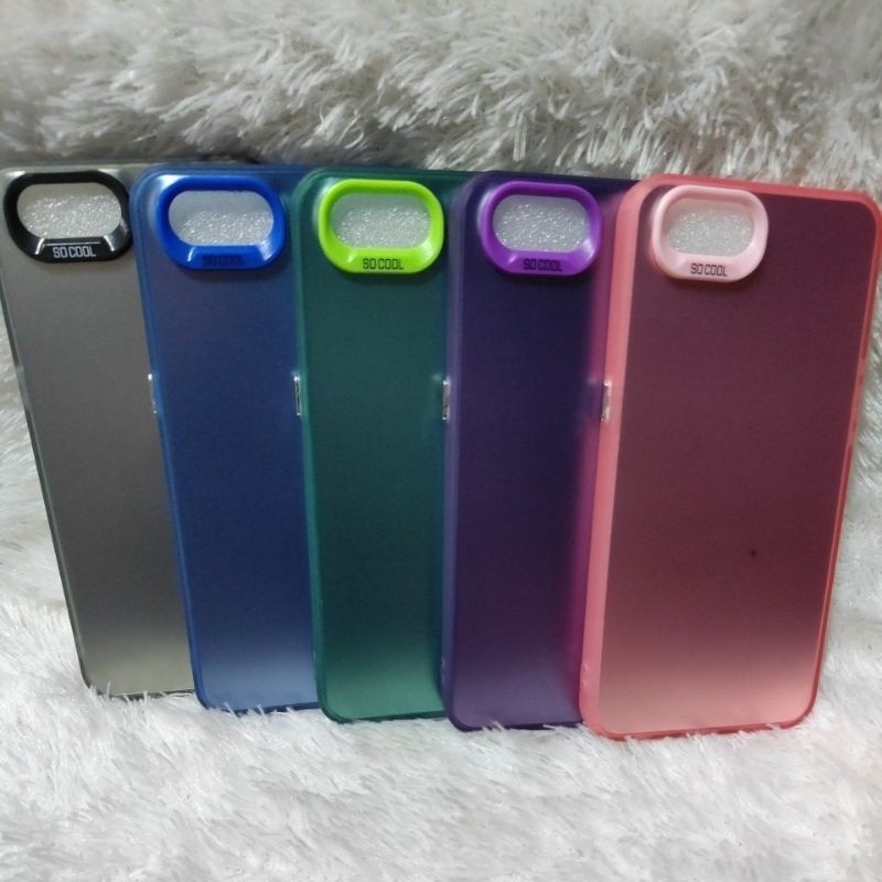 Softcase Casing OPPO A3S Case Silikon Hybrid IMD Matte Plate Hologram For OPPO Bahan Bagus Tahan lam