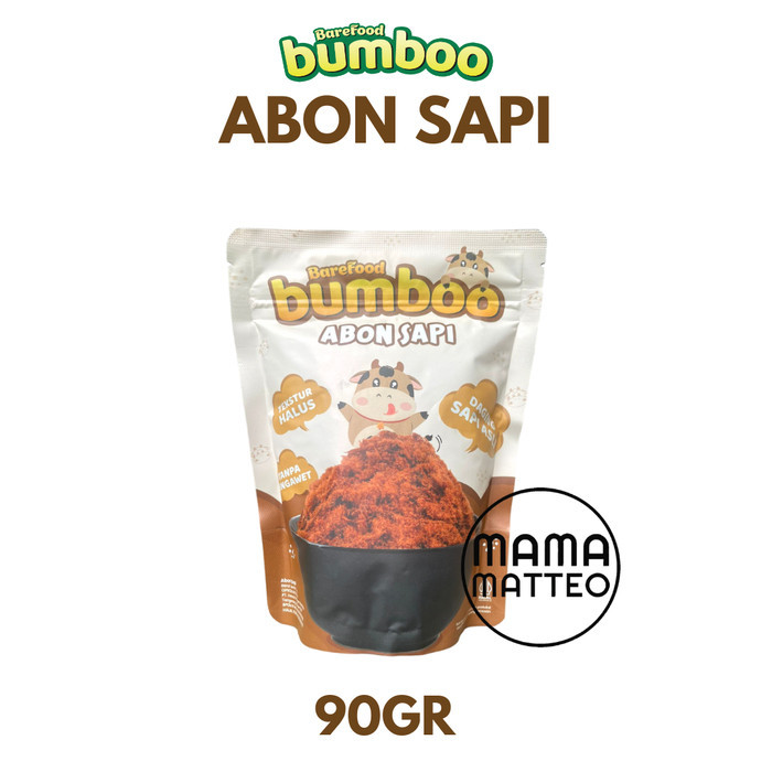 

BAREFOOD BUMBOO Abon Sapi & Ayam 100gr Tanpa MSG MPASI Anak & Dewasa - Bumboo AbonAyam