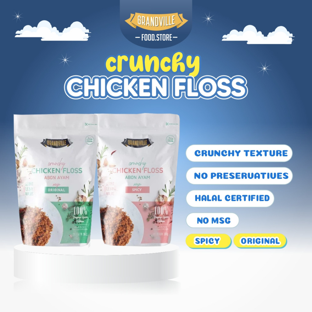 

Grandville Abon Ayam Crunchy Renyah Kriuk Makanan MPASI Tanpa MSG & Pengawet