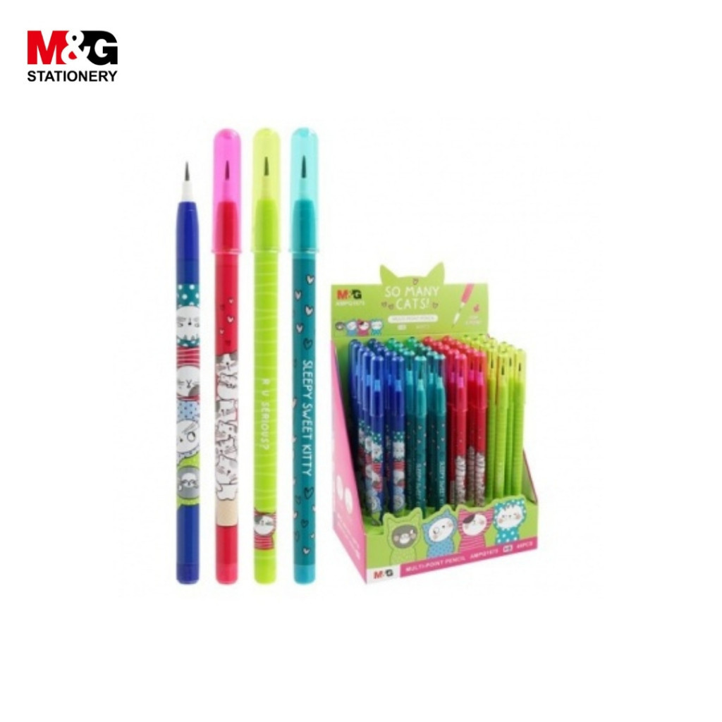 

Pensil Sambung M&G So Many Cats Multi Point Pencil 4 Warna #AMPQ1675- SHSNP