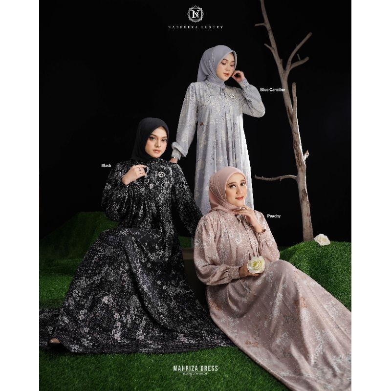TERBARU [ BISA COD ] MAHRIZA DRESS BY NADHEERA LUXURY GAMIS MEWAHISSABELA PREMIUMGAMIS PESTA Nadheer