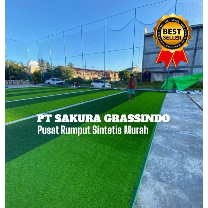 PROMO RUMPUT SINTETIS LAPANGAN FUTSAL TINGGI RUMPUT 4 CM TERLARIS