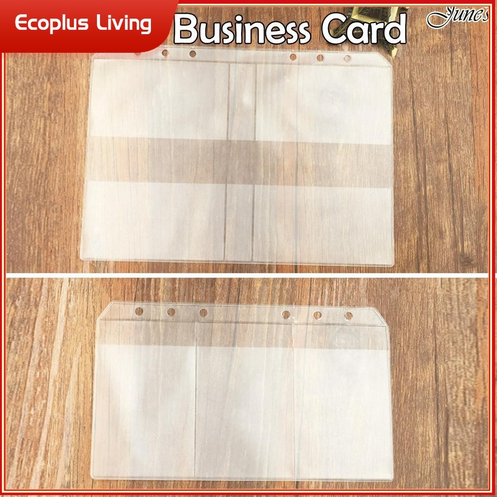

PVC Taransparan Business Card Bag for Binder Tempat Menyimpan kartu 6Hole