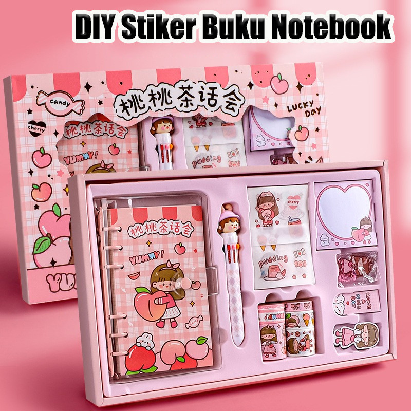 

Tema Kartun Stiker Label Stiker Lucu Set Box untuk Buku Pegangan Diary Dekorasi DIY Stiker Buku Notebook