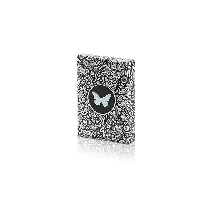 Kartu Remi Limited Edition Butterfly Playing Cards (Black and White) by Ondrej Psenicka