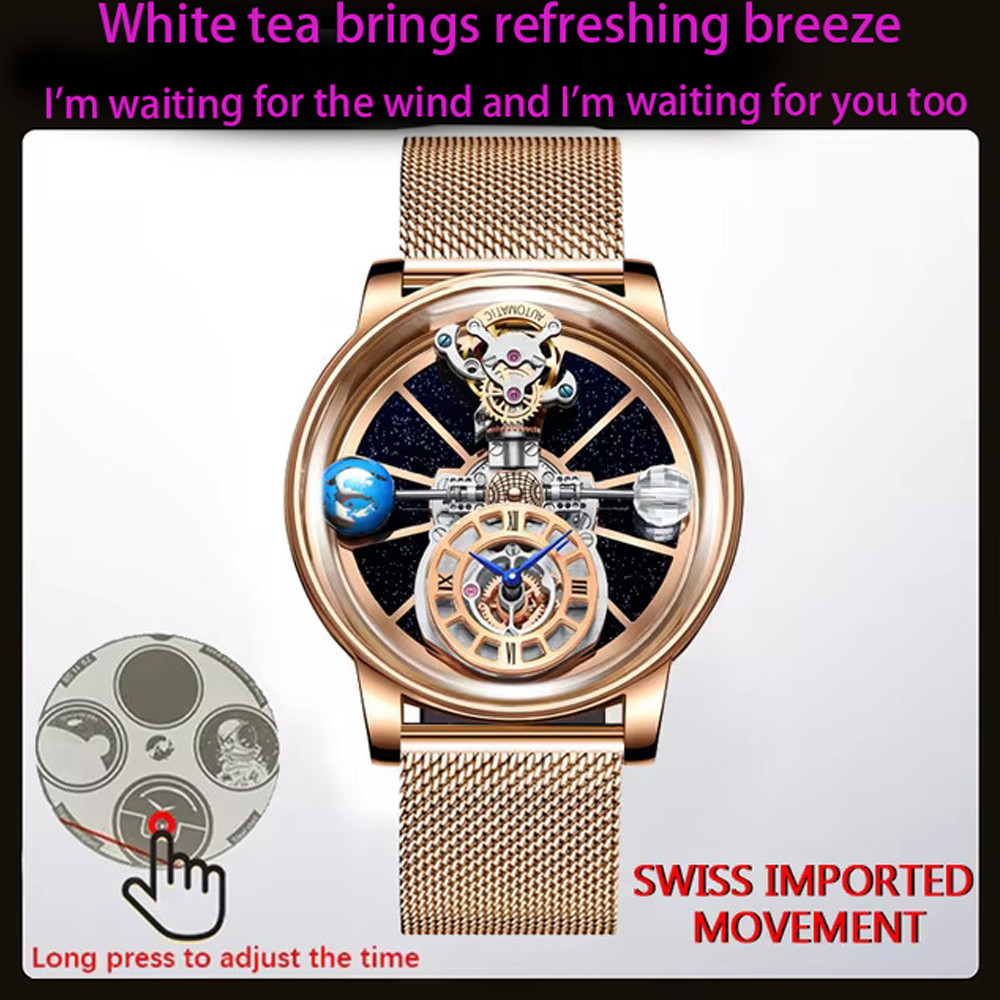 Jacob&Co Astronomia Tourbillon Baguette Tourbillon Top Brand Luxury Astronomical Swiss Quartz Watch 