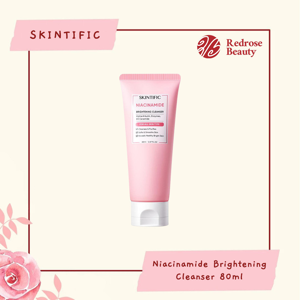 SKINTIFIC Niacinamide Brightening Cleanser 80ml - Facial Wash