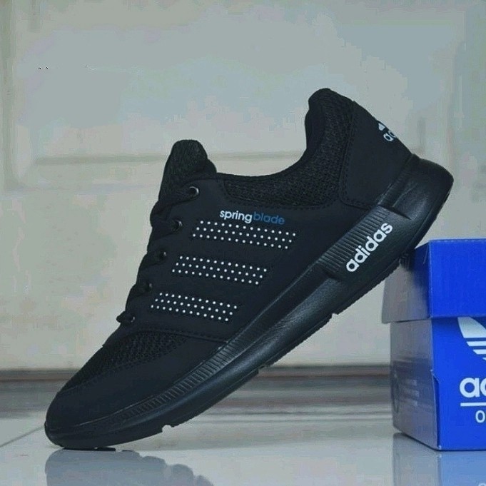 Sepatu Kets Sekolah Anak Laki Adidas Hitam Size 39 40 41 42 43 - Adidas, 39