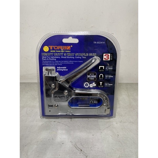 

staples gun 3 in 1 tora / staples gun heavy duty / staples tembak tora / staples 4 - 14mm / staples tembak 3 in 1